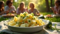 Descubra cómo preparar una ensalada de patatas austriaca con pepino