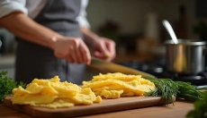 Descubra la magia de los fideos fritatta en la sopa tradicional.