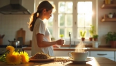 Café de diente de león como bebida sostenible sin cafeína