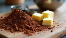 Preparar chocolate casero con mantequilla y cacao es más rápido de lo que piensas.
