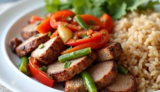 Almuerzo rápido de pierna de cerdo para una preparación fácil y sabrosa
