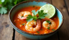 La sopa tailandesa con camarones como el ritual familiar perfecto