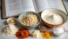 Receta de flapjack con copos de avena como alternativa saludable a las galletas