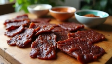 Receta de jerky casero saludable para aventureros en la cocina