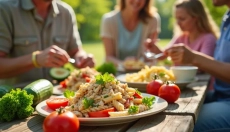 Una ensalada de pasta saludable con atún ofrece una excelente combinación de sabores y nutrición.