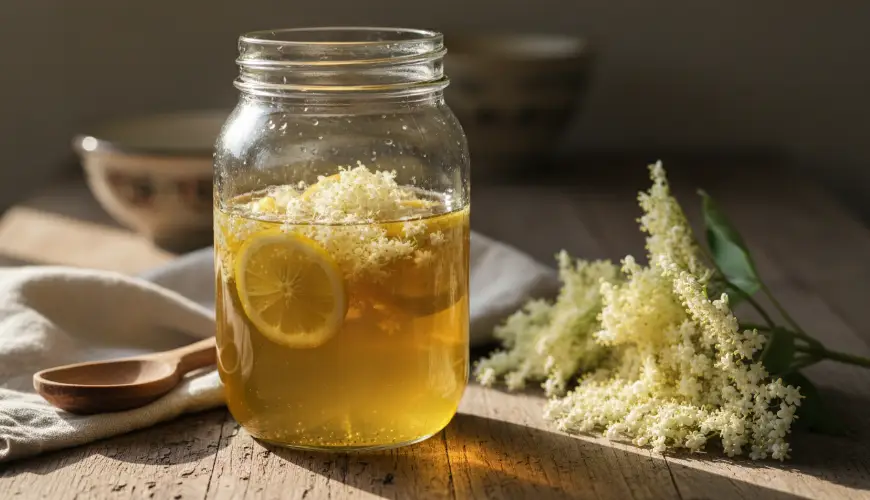 # Aromático jarabe de saúco sin cocción gracias a la maceración en frío