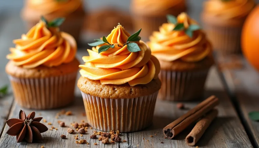 Crea un ambiente acogedor en casa con cupcakes de calabaza el fin de semana