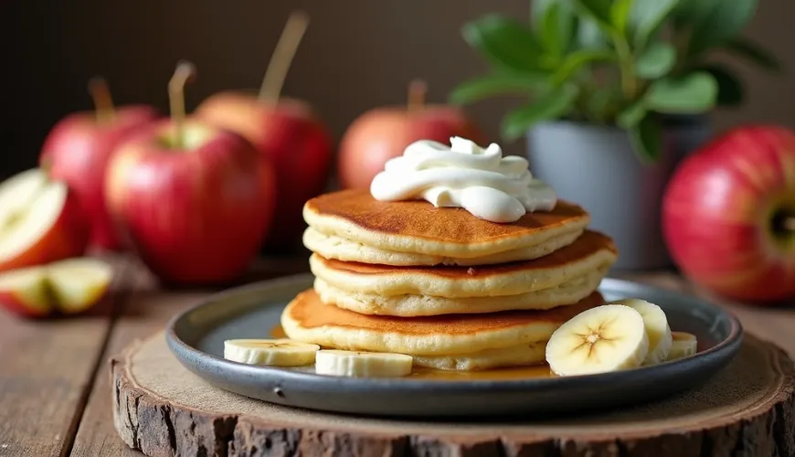 Los saludables panqueques de manzana deleitarán no solo a tus papilas gustativas.