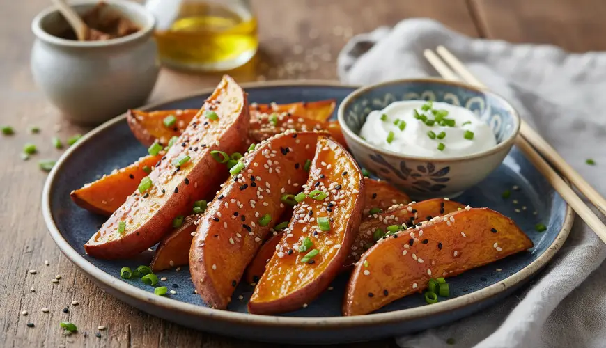 Prueba los boniatos glaseados con miso como guarnición